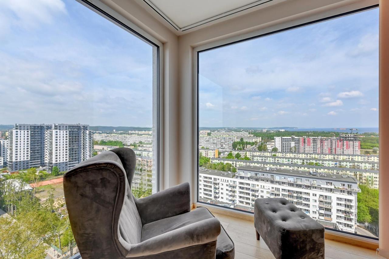 Top Floor Z Widokiem Na Morze By Downtown Apartments Gdansk Luaran gambar